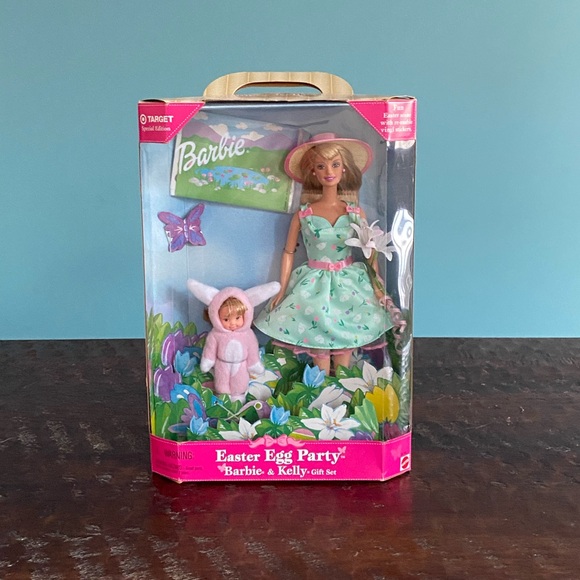 Sold! Vintage Easter Egg Party Barbie and Kelly Doll Gift Set 1999 Mattel NRFB - Picture 7 of 7